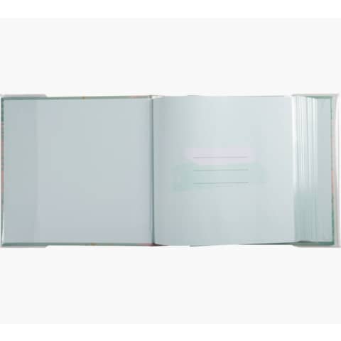 Album portafoto con tasche per 200 foto Exacompta Pastel Tropic 22,5x22 cm - verde - 62222E